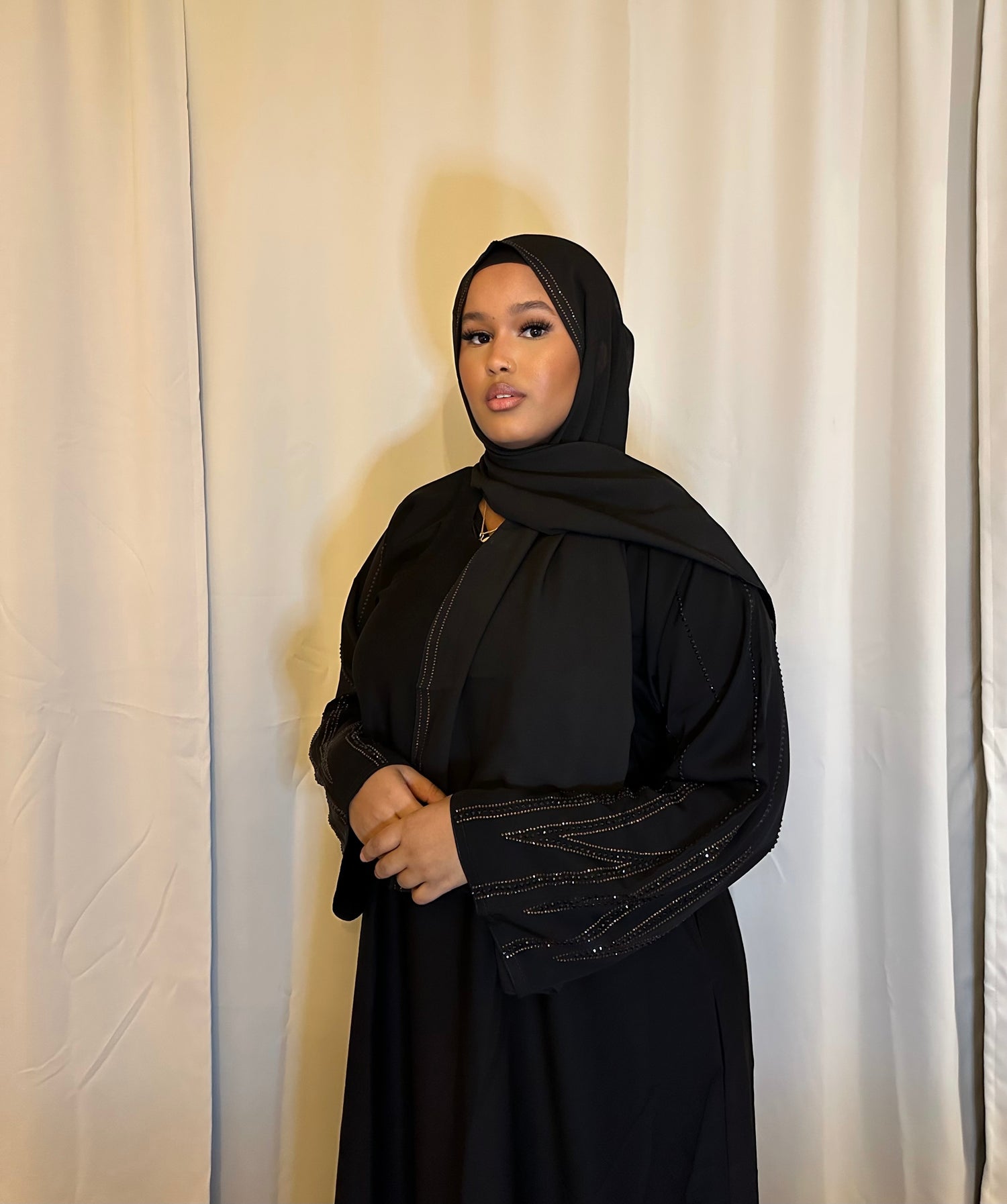 Black abayas closed